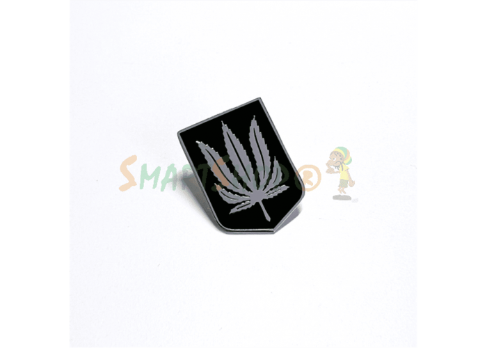 Pin (badge) collectible "Kana-Trident" silver-black