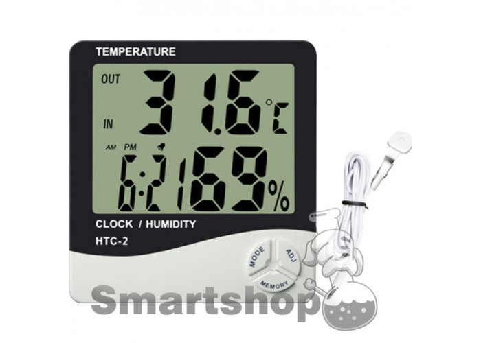 Thermometer with external sensor
